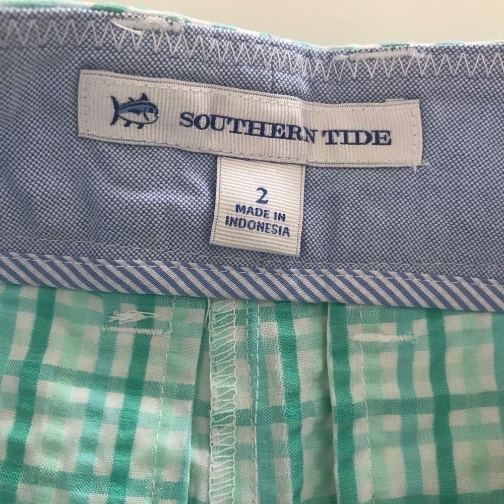 NWT Southern Tide Gingham Seersucker Leah Shorts. - Picture 5 of 9